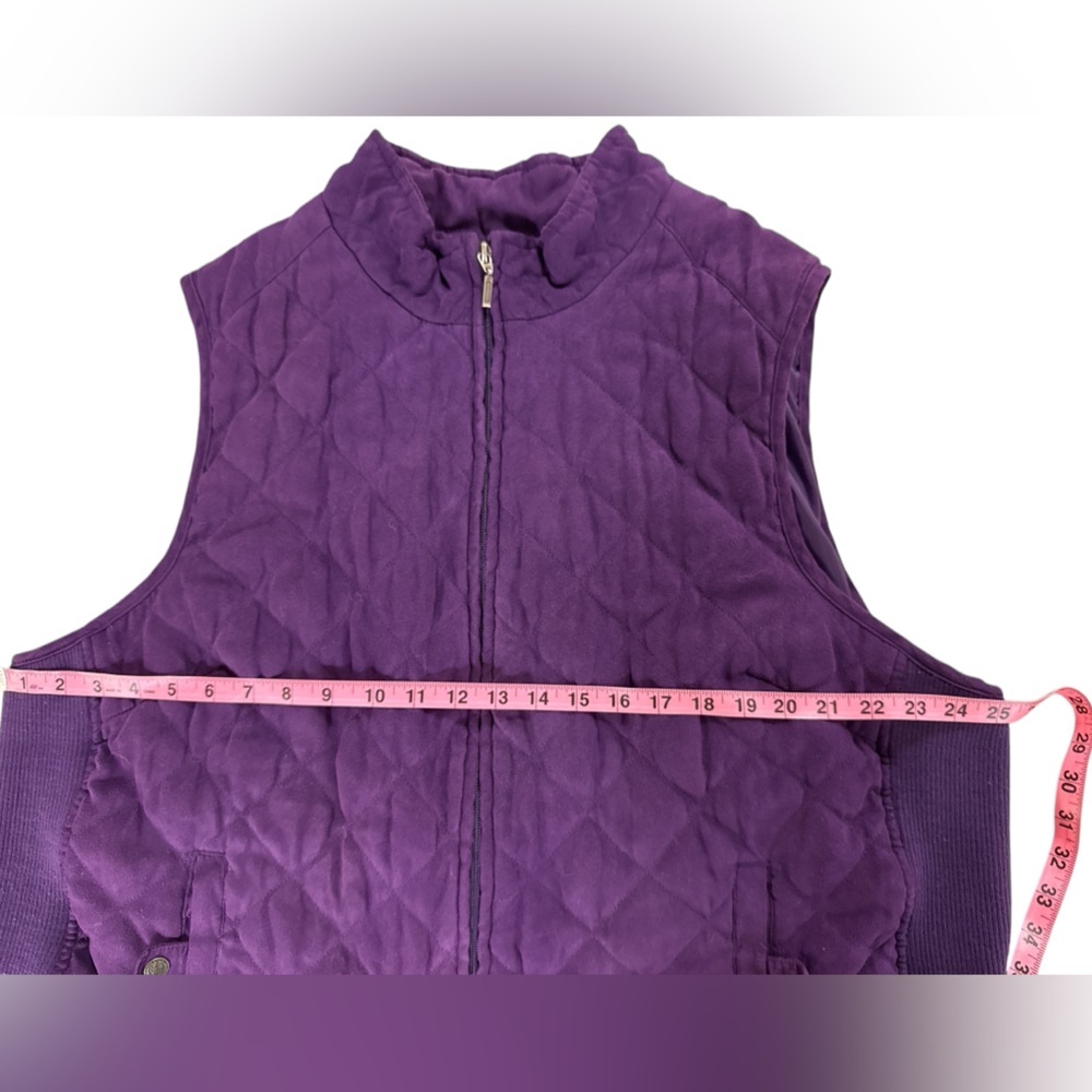Croft & Barrow Purple Vest - Picture 2 of 10